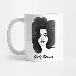 girly waves, surfer girl, surf vibes, v2 Mug